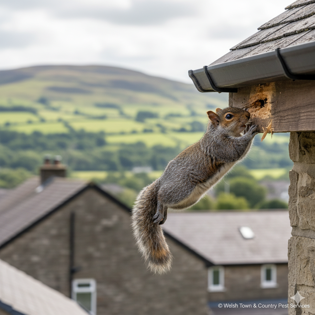 Loft squirrel proofing Merthyr